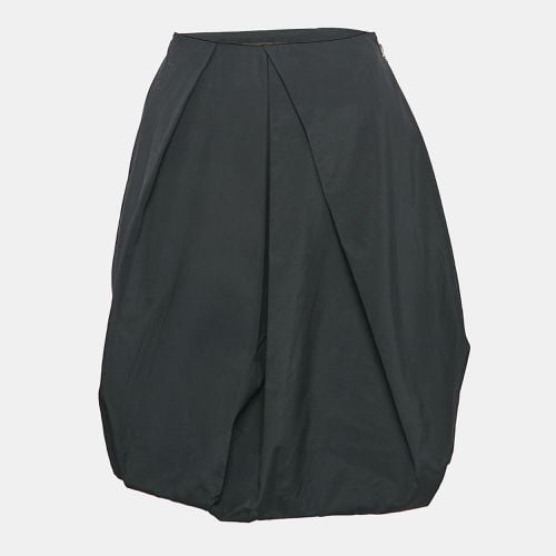 Louis Vuitton Black Cotton Pleated Knee Length Skirt S - Louis Vuitton - Modalova