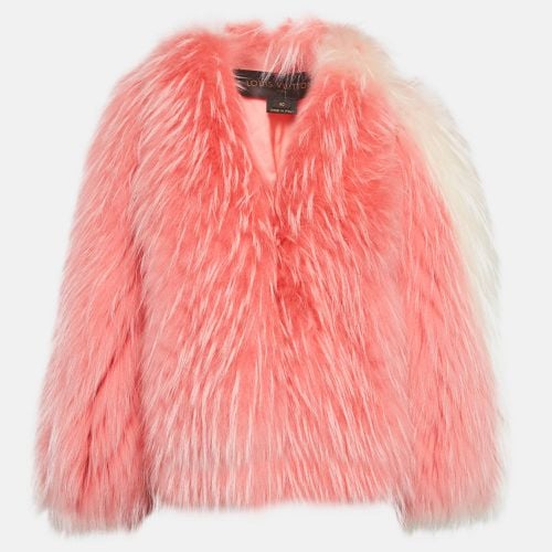 Louis Vuitton Pink Raccoon Fur Crop Jacket M - Louis Vuitton - Modalova