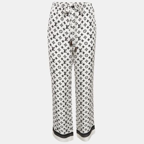 D Monogram Print Silk Pajama Pants L - Louis Vuitton - Modalova