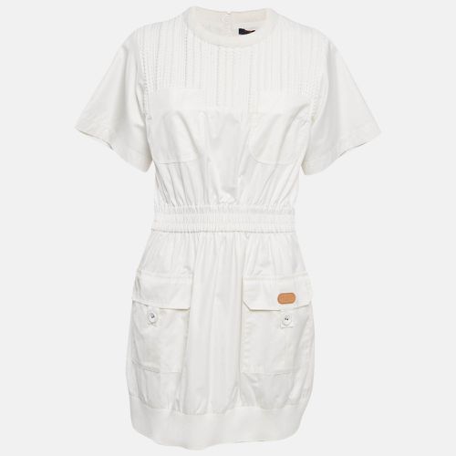 Louis Vuitton White Cotton Utility Mini Dress S - Louis Vuitton - Modalova