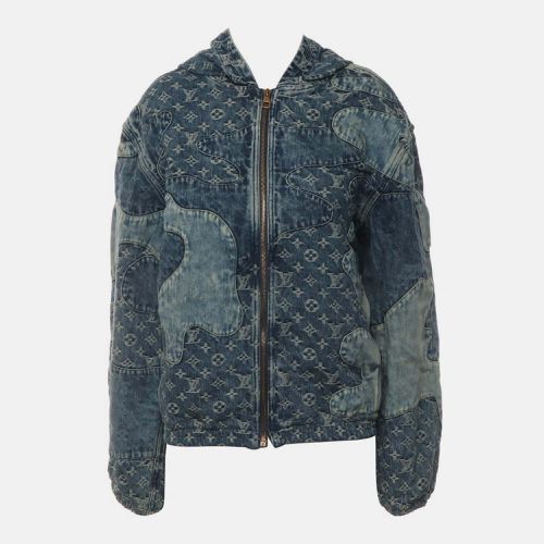 Louis Vuitton Monogram Patchwork Denim Hoodie - Louis Vuitton - Modalova