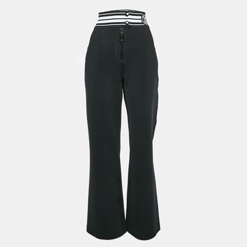 Louis Vuitton Black Technical Jersey Flared Pants M - Louis Vuitton - Modalova