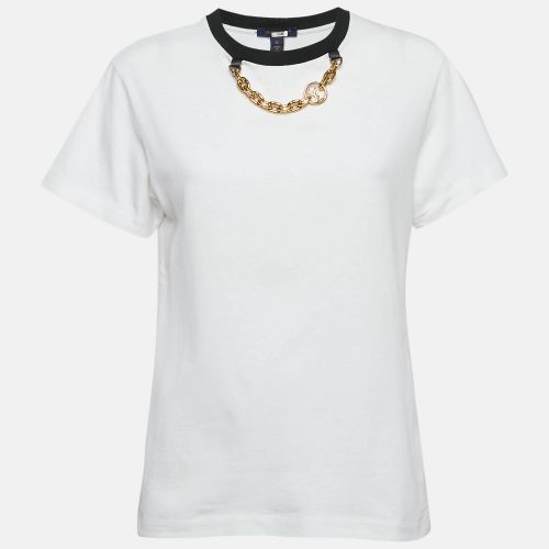 Louis Vuitton White Jersey Chain Detail T-Shirt XS - Louis Vuitton - Modalova