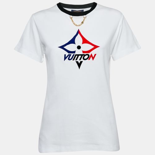 Louis Vuitton White Monogram Jersey Crew Neck T-Shirt S - Louis Vuitton - Modalova