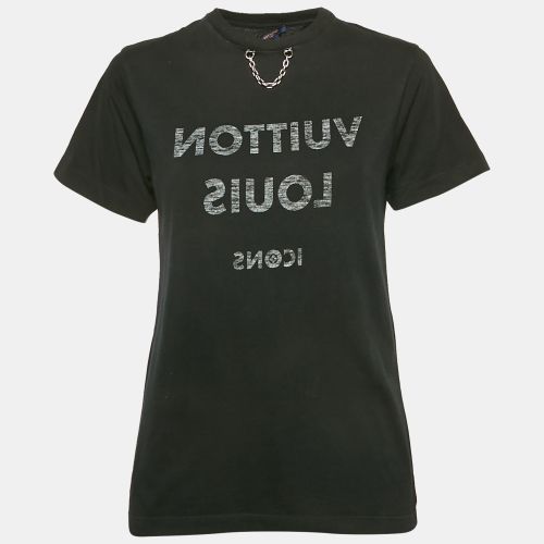 Louis Vuitton Black Logo Print Cotton T-Shirt S - Louis Vuitton - Modalova