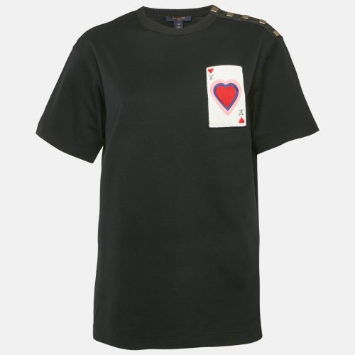 Louis Vuitton Black Cotton Stud Detail Game-On T-Shirt M - Louis Vuitton - Modalova