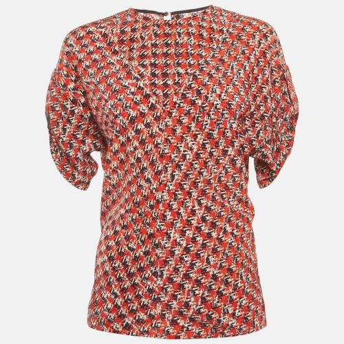 Louis Vuitton Red Abstract Print Silk Top S - Louis Vuitton - Modalova