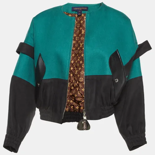 Linen Leather Trim Bomber Jacket S - Louis Vuitton - Modalova