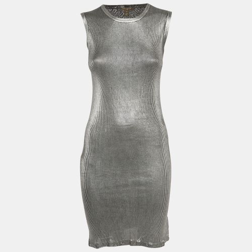Louis Vuitton Silver Rib Knit Sleeveless Midi Dress M - Louis Vuitton - Modalova