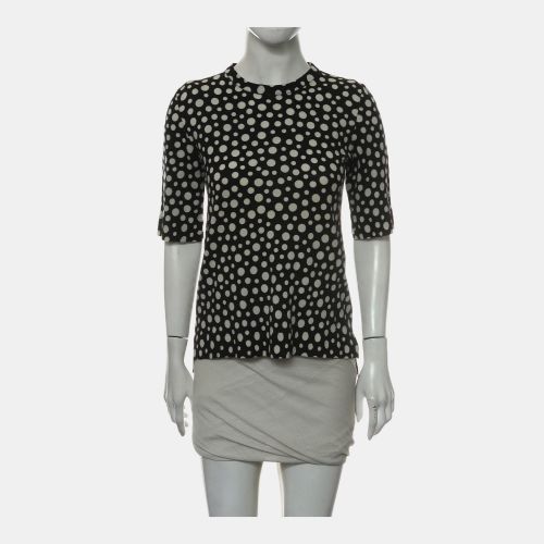 X Yayoi Polka Dot Pattern Knit /White Wool Top - Louis Vuitton - Modalova