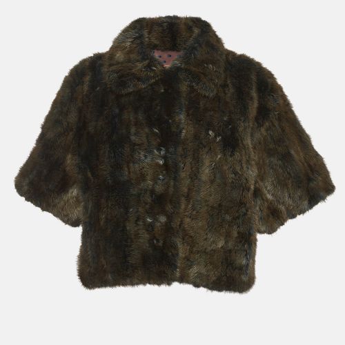 Mink Fur Button Front Coat S - Louis Vuitton - Modalova