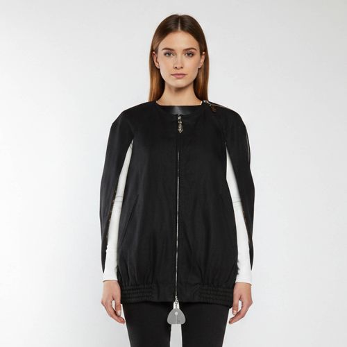 Linen Blend Cape Zip-Up Jacket M - Louis Vuitton - Modalova