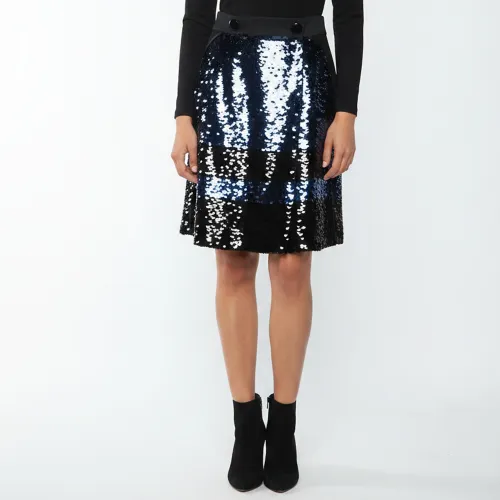 Sequin A-Line Mini Skirt L - Louis Vuitton - Modalova