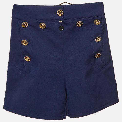 Louis Vuitton Navy Button Detailed Shorts S - Louis Vuitton - Modalova