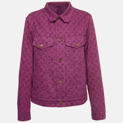 Louis Vuitton Purple Monogram Denim Jacket XL - Louis Vuitton - Modalova