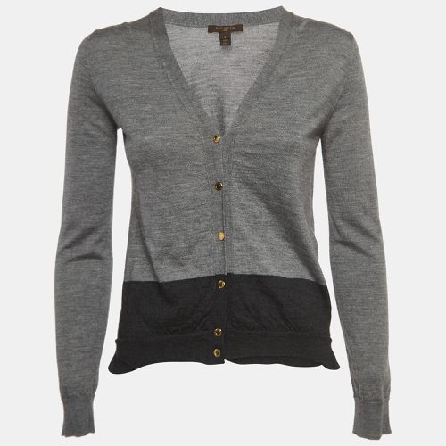 Louis Vuitton Grey Cashmere & Silk Knit Buttoned Cardigan S - Louis Vuitton - Modalova