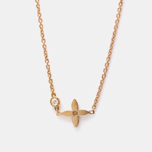 Louis Vuitton 18K Pink Gold Diamond Pendentif Monogram Idylle Pendant Necklace - Louis Vuitton - Modalova