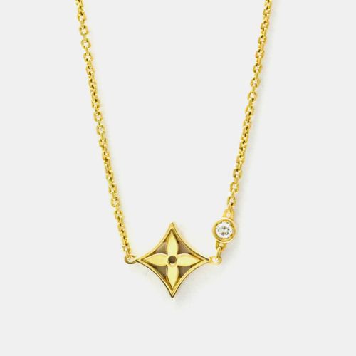 Louis Vuitton 18k Yellow Gold Diamond Pendentif Monogram Idylle Necklace - Louis Vuitton - Modalova