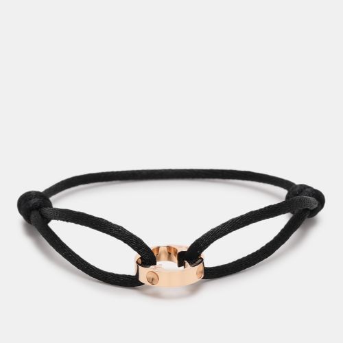 Louis Vuitton Empreinte Black Cord 18K Rose Gold Lace Bracelet - Louis Vuitton - Modalova