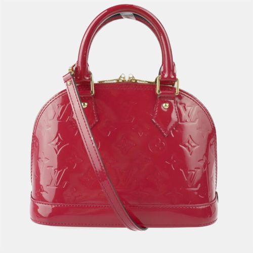 Louis Vuitton Red Monogram Vernis Leather Alma Top Handle Bag - Louis Vuitton - Modalova