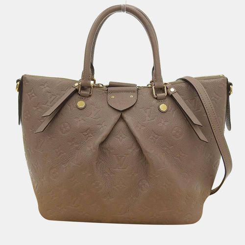 Louis Vuitton Beige Monogram Empreinte Leather Mazarine MM Top Handle Bag - Louis Vuitton - Modalova