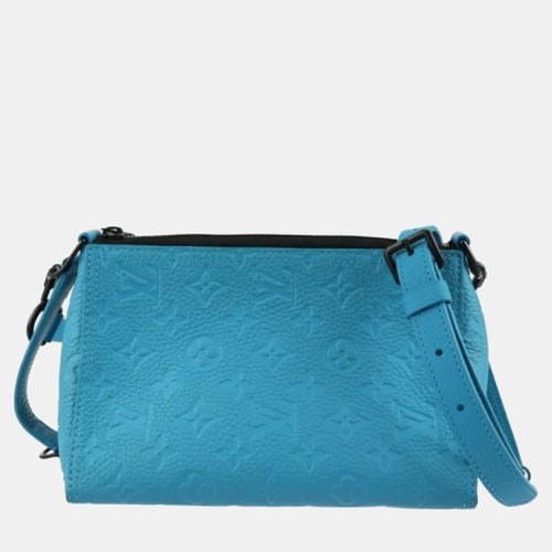 Louis Vuitton Blue Monogram Leather Empriente Triangle Tuffetage Shoulder Bag - Louis Vuitton - Modalova