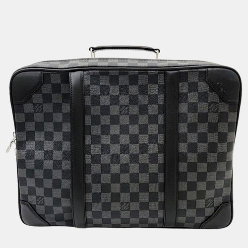 Louis Vuitton Black Damier Graphite Canvas & Calfskin Leather Briefcase Backpack - Louis Vuitton - Modalova