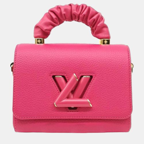 Louis Vuitton Pondichery Pink Taurillon Smooth Calfskin Scrunchie PM Twist Top Handle Bag - Louis Vuitton - Modalova