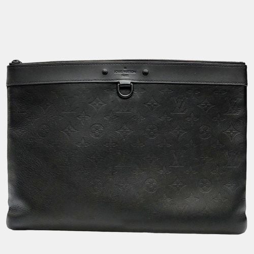 Louis Vuitton Black Monogram Shadow Leather Discovery Pochette Clutch Bag - Louis Vuitton - Modalova