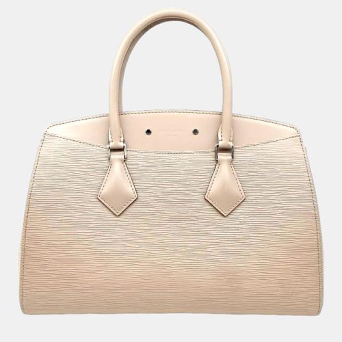 Louis Vuitton Pink/Beige Epi Leather Souffle MM Top Handle Bag - Louis Vuitton - Modalova