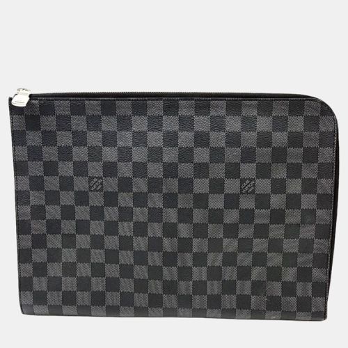 Louis Vuitton Grey Damier Graphite Canvas Pochette Jour GM Clutch Bag - Louis Vuitton - Modalova