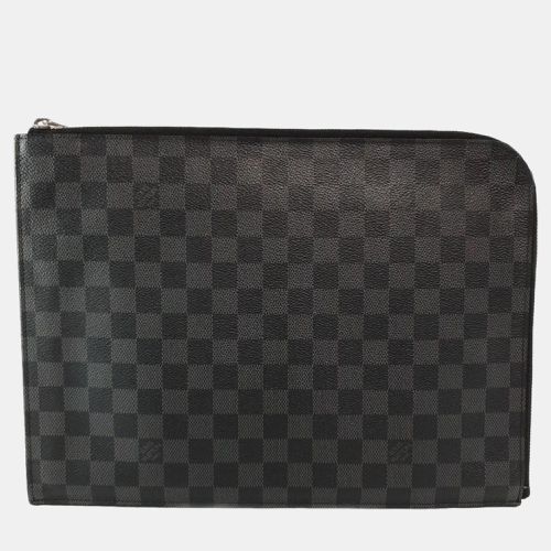 Louis Vuitton Damier Graphite Canvas Pochette Jour GM Clutch Bag - Louis Vuitton - Modalova