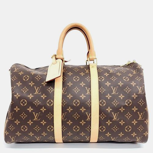 Louis Vuitton Brown Monogram Canvas Keepall 45 Duffel Bag - Louis Vuitton - Modalova