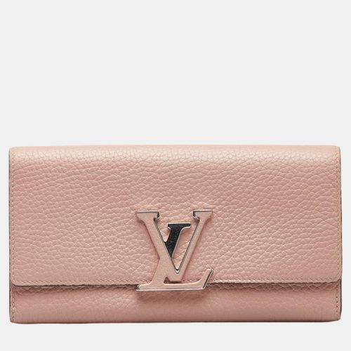 Louis Vuitton Pink Leather Taurillon Capucines Wallet Long Wallet - Louis Vuitton - Modalova