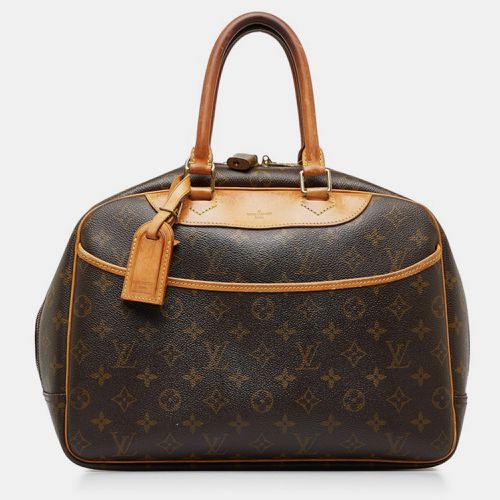 Louis Vuitton Brown Coated Canvas, Leather Deauville Top Handle Bags - Louis Vuitton - Modalova