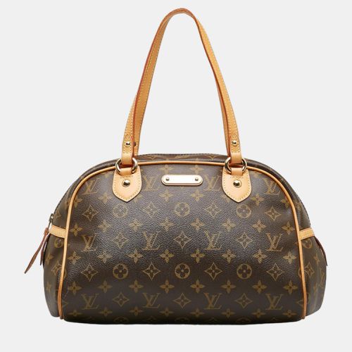 Louis Vuitton Brown Canvas Monogram Montorgueil PM Handbag - Louis Vuitton - Modalova