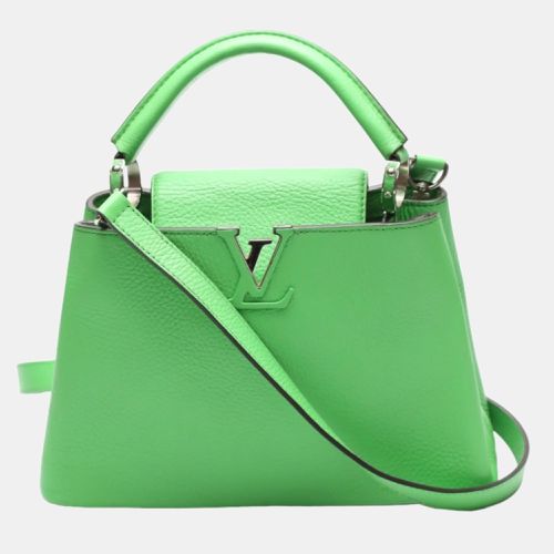 Louis Vuitton Green Leather Capucines BB Top Handle Bag - Louis Vuitton - Modalova