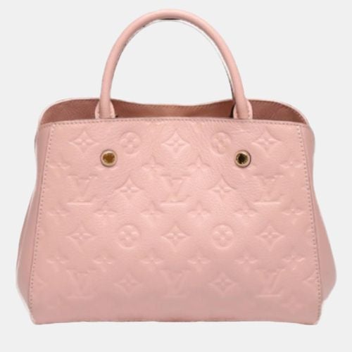 Louis Vuitton Rose Poudre Empreinte BB Leather Montaigne Satchel - Louis Vuitton - Modalova