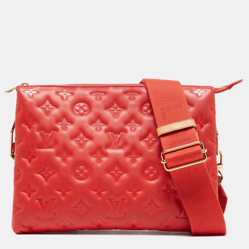 Louis Vuitton Wine Monogram Embossed Leather Coussin PM Bag - Louis Vuitton - Modalova