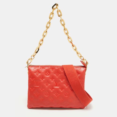 Louis Vuitton Red Monogram Embossed Leather Coussin PM Bag - Louis Vuitton - Modalova