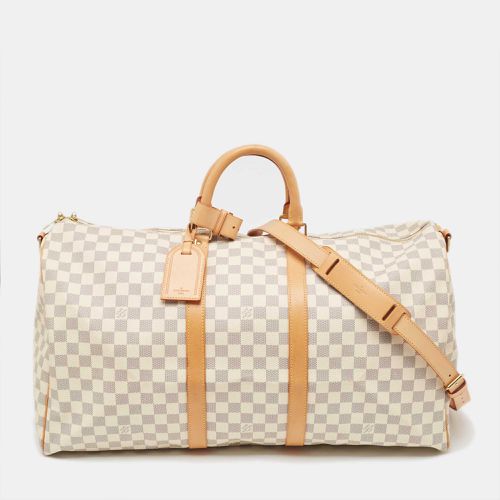 Louis Vuitton Damier Azur Canvas Keepall Bandouliere 55 Bag - Louis Vuitton - Modalova