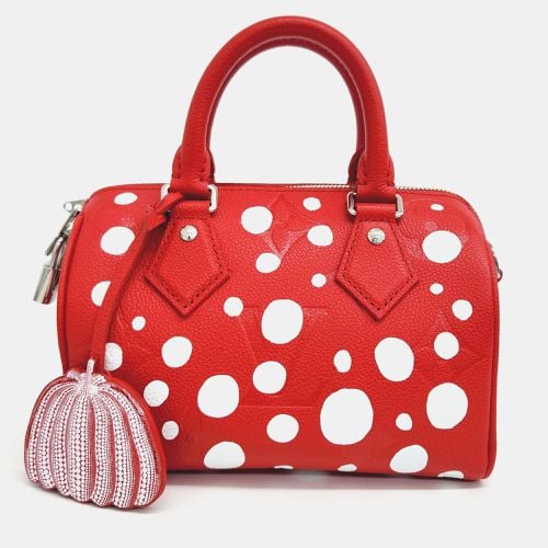 Louis Vuitton Red Leather Yayoi Kusama Speedy 20 Satchel - Louis Vuitton - Modalova