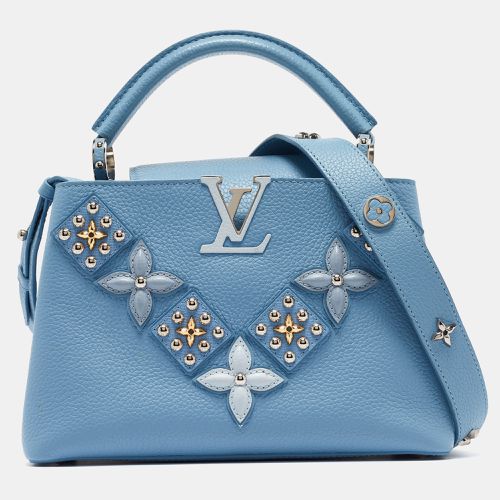 Louis Vuitton Light Blue Leather Mechanical Flower Capucines BB Bag - Louis Vuitton - Modalova