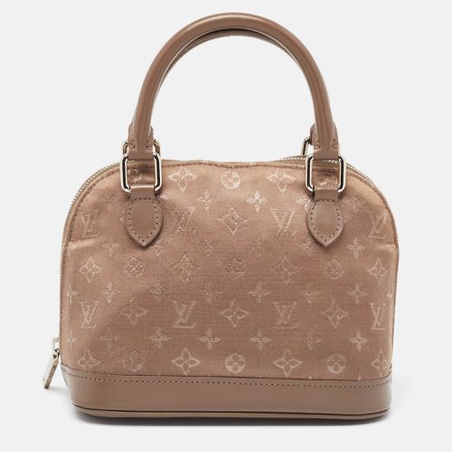 Louis Vuitton Taupe Monogram Satin and Leather Mini Alma Bag - Louis Vuitton - Modalova