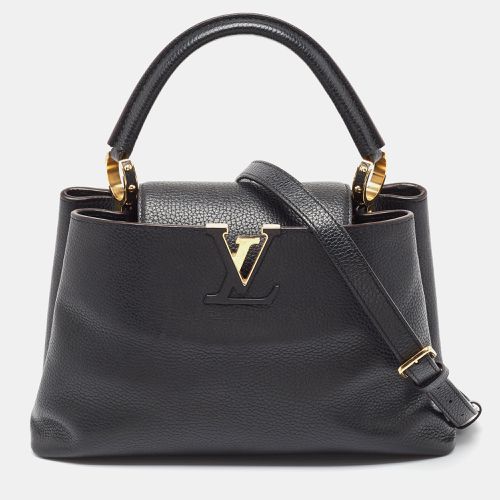 Louis Vuitton Black Leather Capucines MM Bag - Louis Vuitton - Modalova