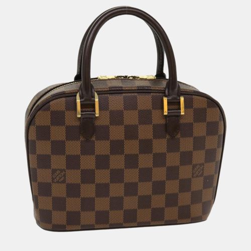 Louis Vuitton Brown Damier Ebene Canvas Saria Top Handle Bag - Louis Vuitton - Modalova