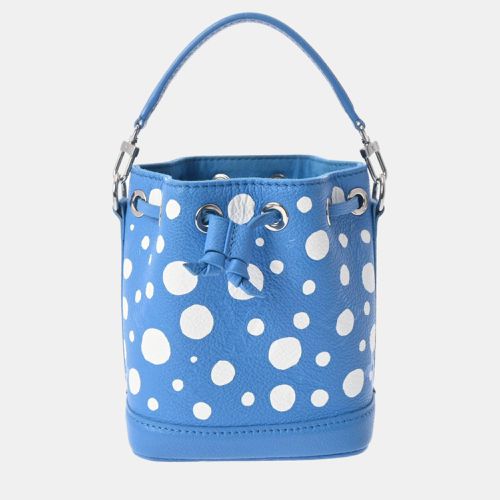 Louis Vuitton Blue Clair M81985 Women's Leather Monogram Empreinte Nano Noe LV x YK Yayoi Kusama Shoulder Bag - Louis Vuitton - Modalova