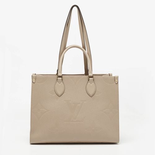 Louis Vuitton Beige Monogram Empriente Leather Giant Onthego MM Bag - Louis Vuitton - Modalova