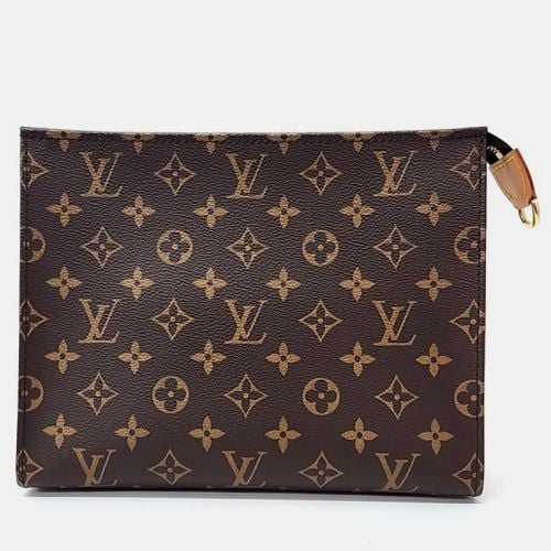 Louis Vuitton Brown Monogram Canvas Toiletry Pouch on Chain - Louis Vuitton - Modalova