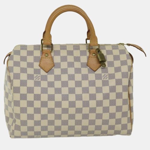 Louis Vuitton White Damier Azur Canvas Speedy 30 Satchel - Louis Vuitton - Modalova